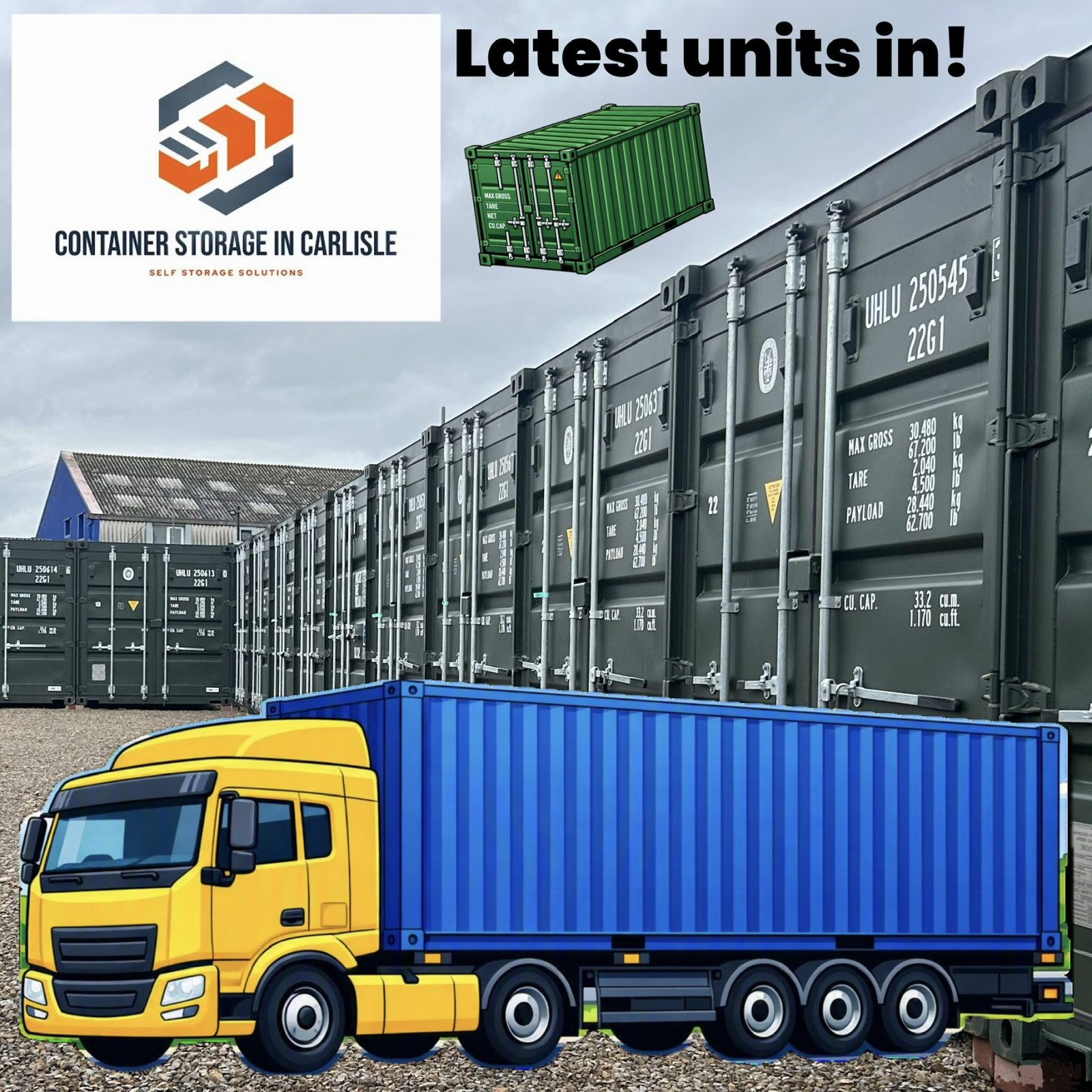Brand new self storage units arriving all the time!