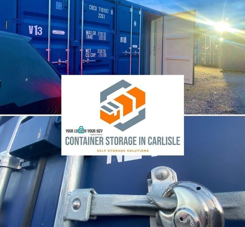 shipping container storage and container storage in carlisle logo