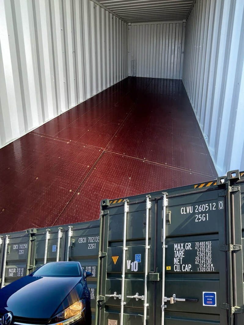 household contents inside a storage locker