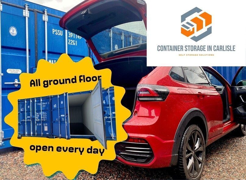 all ground floor access shipping containers with logo