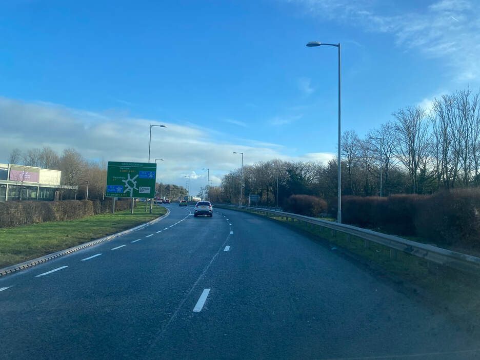 main road leading into Carlisle City Centre