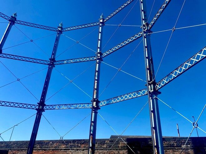 gasholder located at The Rome Street Depot Carlisle
