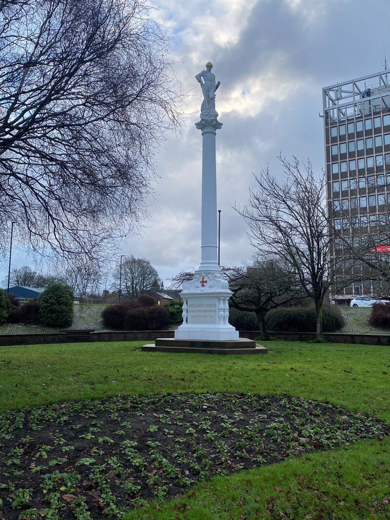 Creighton Memorial statue, Carlisle, Cumbria