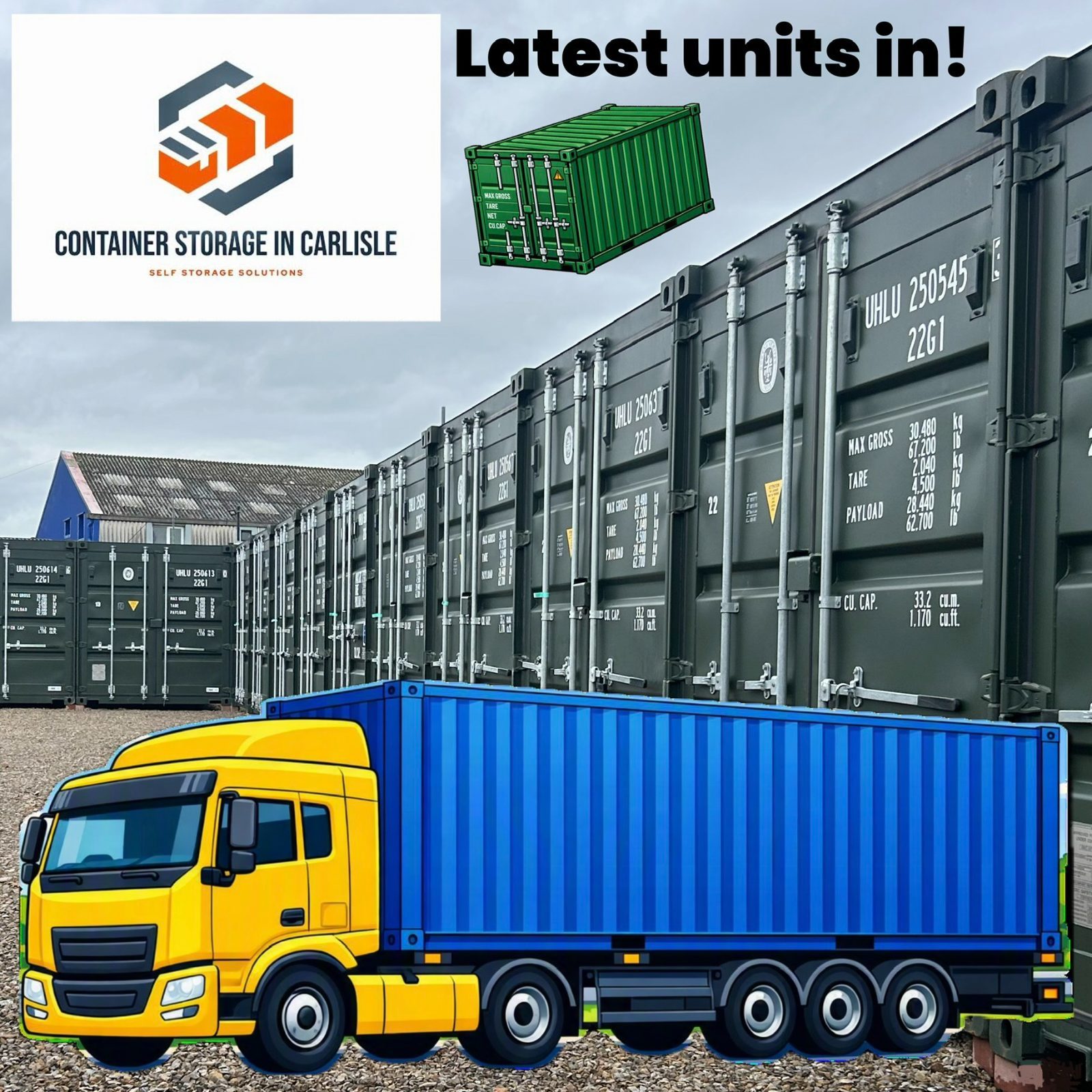 new shipping containers just in - we also provide container storage