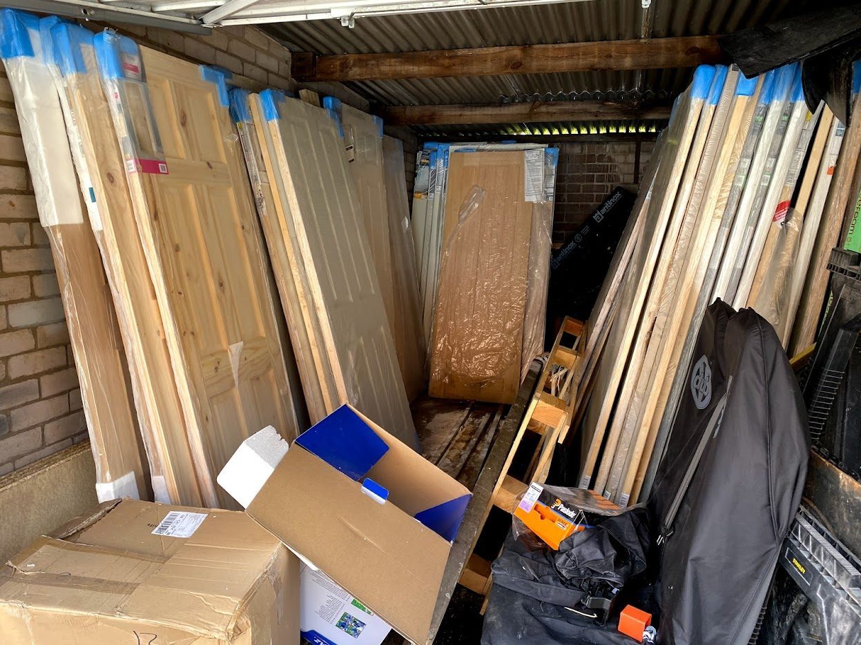 business goods stored inside a unit