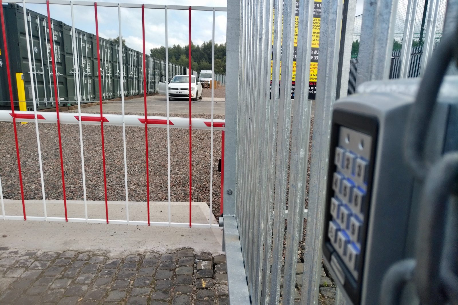 security gates and keypad entry system