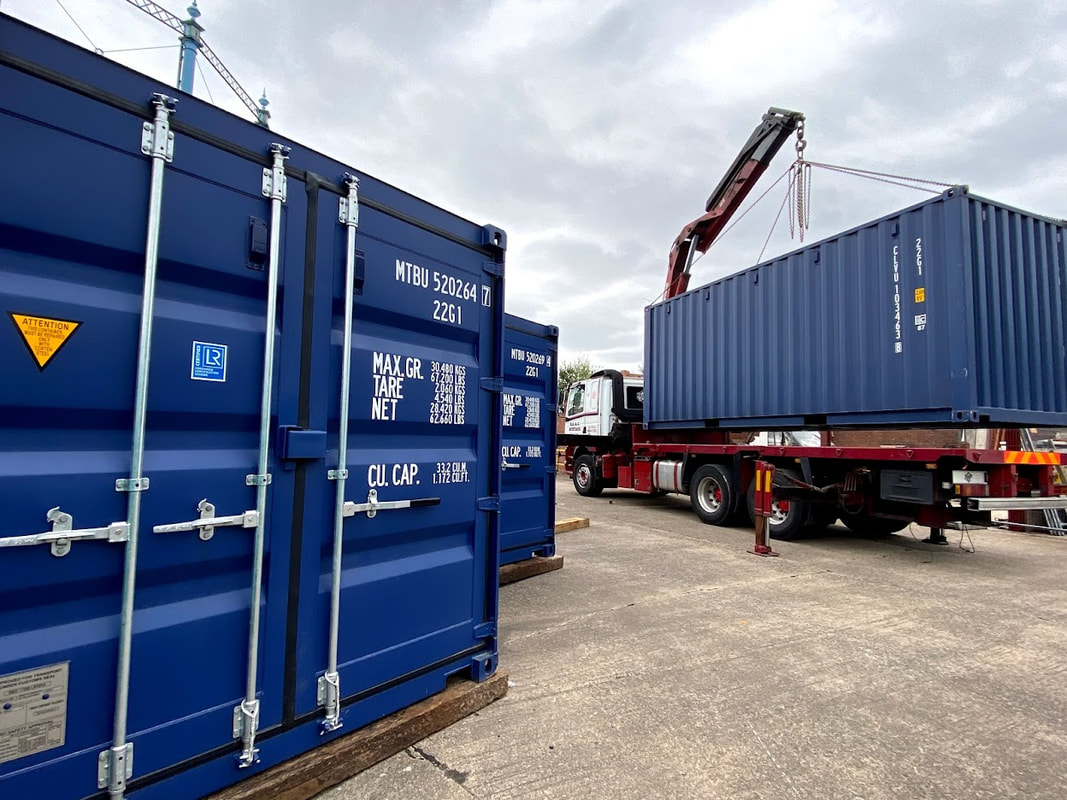 20 foot ISO shipping container delivered on a HIAB
