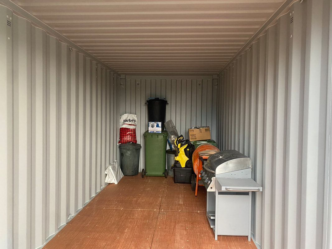 goods inside a shipping container
