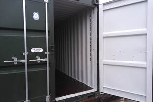close up of storage container